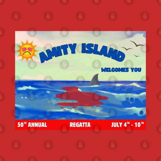 Amity Island July 4th by Spatski