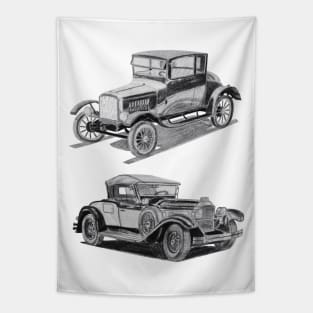 Retro Car Tapestry