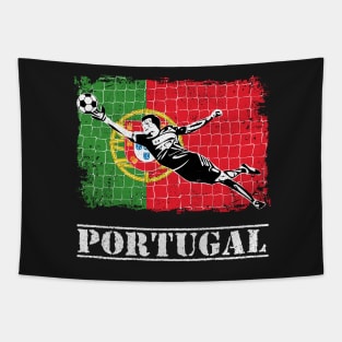 Portugal Soccer Goalie Goal Keeper Shirt Tapestry