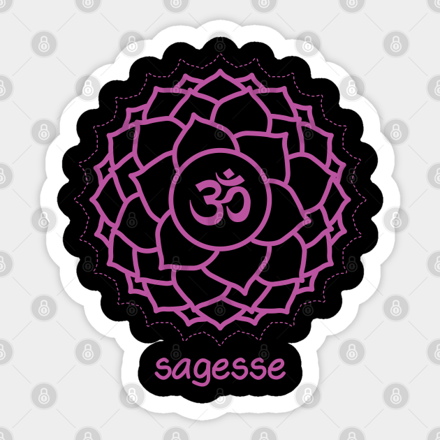 Chakra Couronne Sagesse Inspirational Gifts Sticker Teepublic Chakra Couronne Sagesse Inspirational Gifts Sticker Teepublic