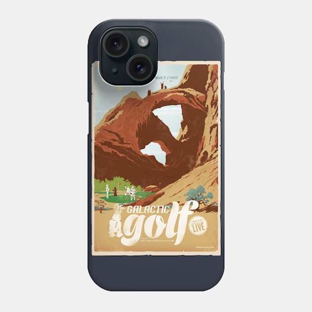 Galactic Golf Phone Case by bigbadrobot