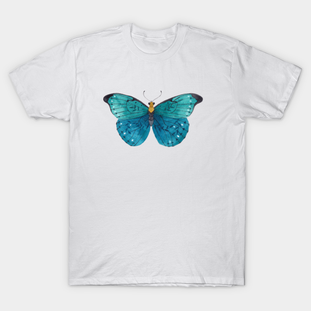 Blue Butterfly - Butterfly - T-Shirt