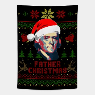 Thomas Jefferson Father Christmas Tapestry