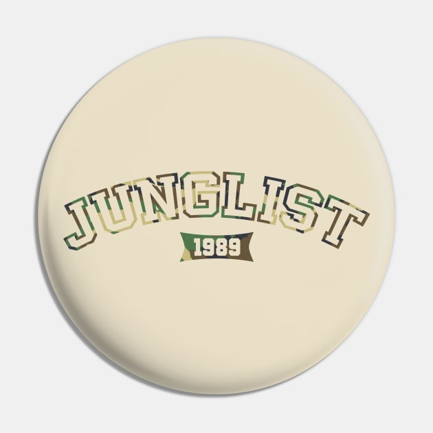 Junglist Pin by Drum And Bass Merch