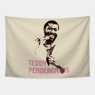 teddy pendergrass // vIntage black white Tapestry