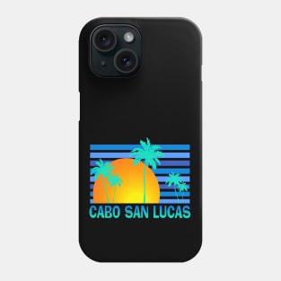 Cabo San Lucas Palm Tree Sunset Tropical Vacation Souvenir Phone Case