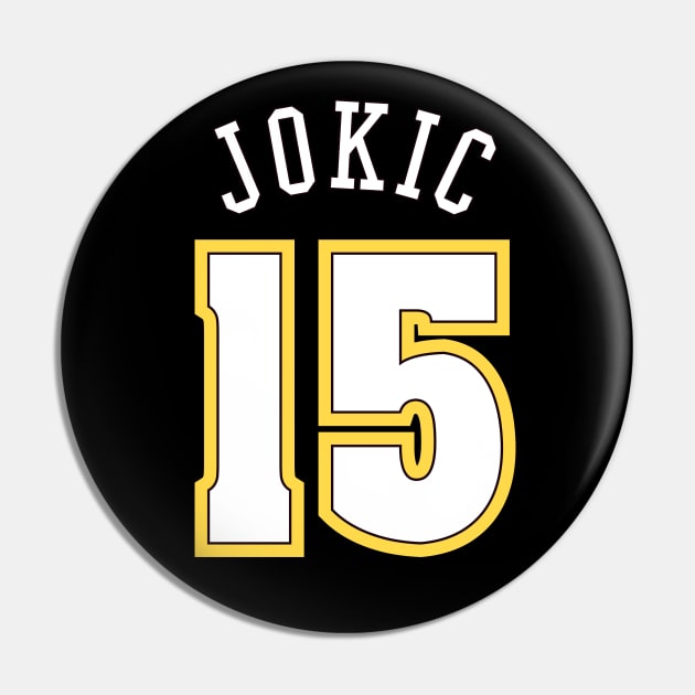 Jokic - Denver Basketball Pin by Buff Geeks Art