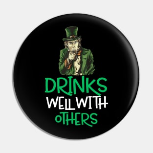 Irish Want You Abraham Saint Patrick Day Pin