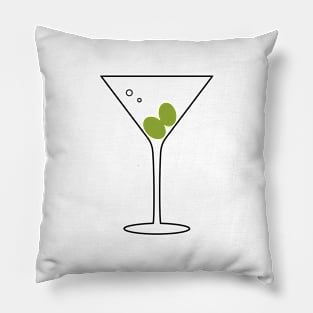 Minimalist Drinks Cocktails Martini Pillow