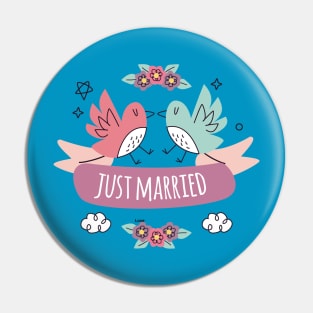 JUST MARRIED Pin