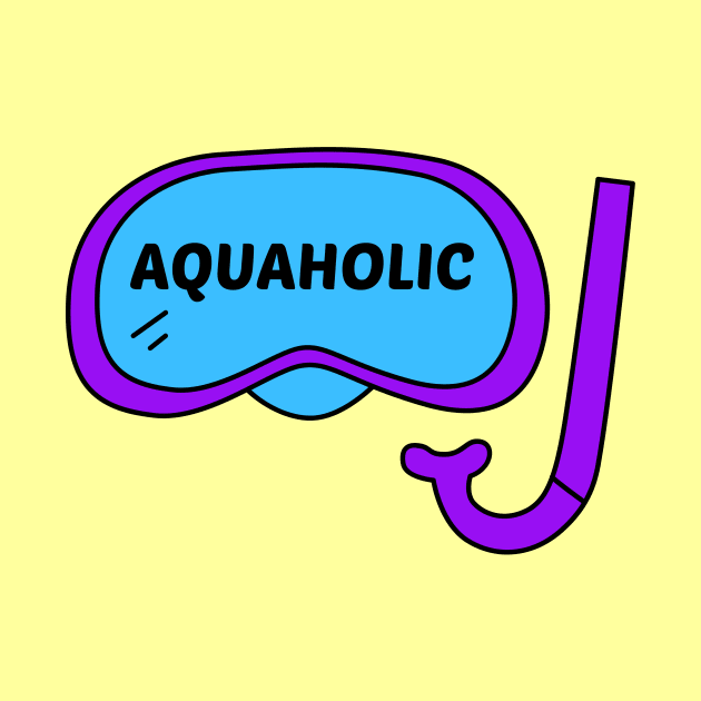 Aquaholic - Swimming Pun by Allthingspunny