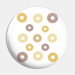 Donuts pattern - brown and beige. Pin