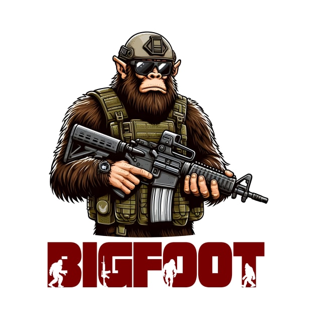 Tactical Bigfoot by Rawlifegraphic