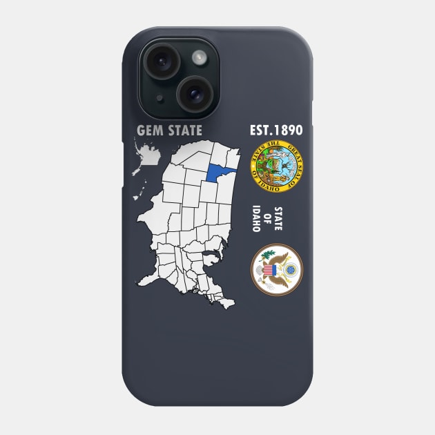 State of Idaho Phone Case by NTFGP