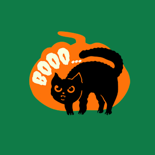 Boo - Halloween Cat T-Shirt