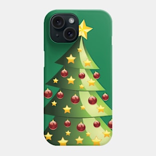 Decorated Christmas tree Phone Case