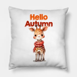 Summer Giraffes Pillow