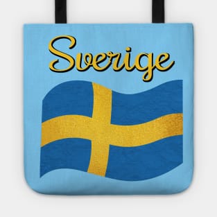 The flag of Sweden Sverige Tote