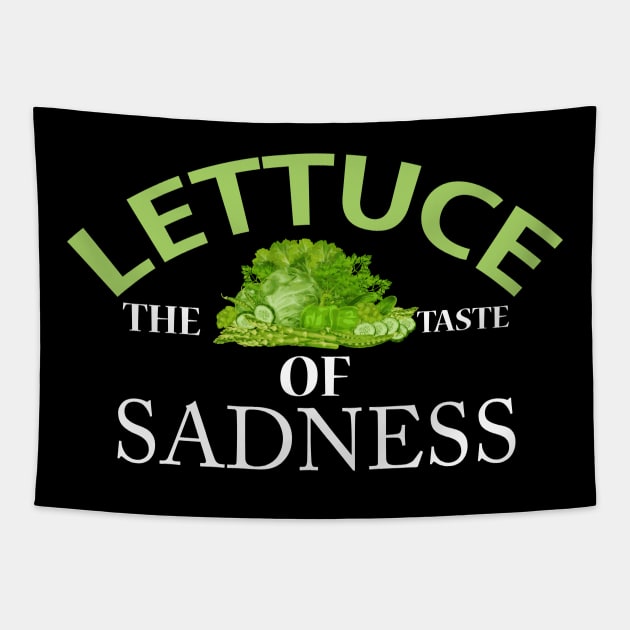 Lettuce, The Taste of Sadness Tapestry by The Hustle Club