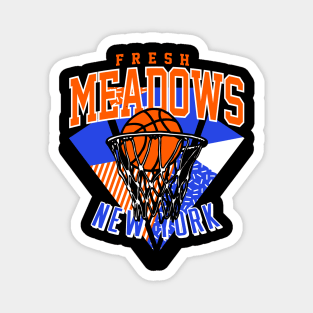 Fresh Meadows New York Basketball Throwback Magnet