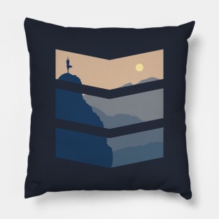 On Top of the Mountain Yoga Pillow