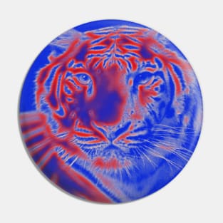 White Tiger from India - Red colour Pin