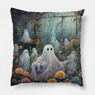 Ghosts in The Greenhouse Pillow