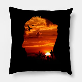 Sunset in Africa Pillow