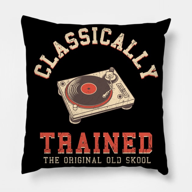 Classically Trained Vinyl Record Gift Pillow by Delightful Designs