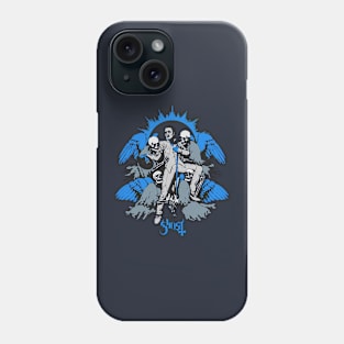 Ghost Retro Style Blue Phone Case