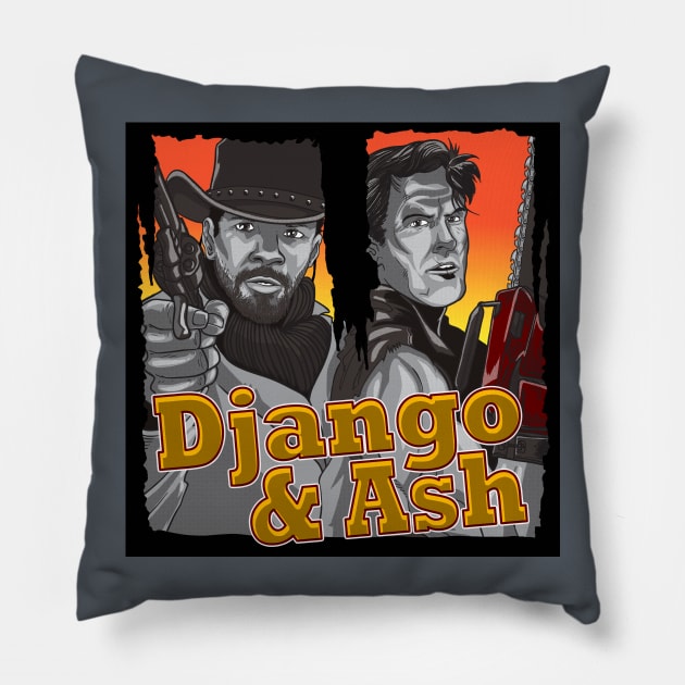 Django & Ash Pillow by I_just_ARTed