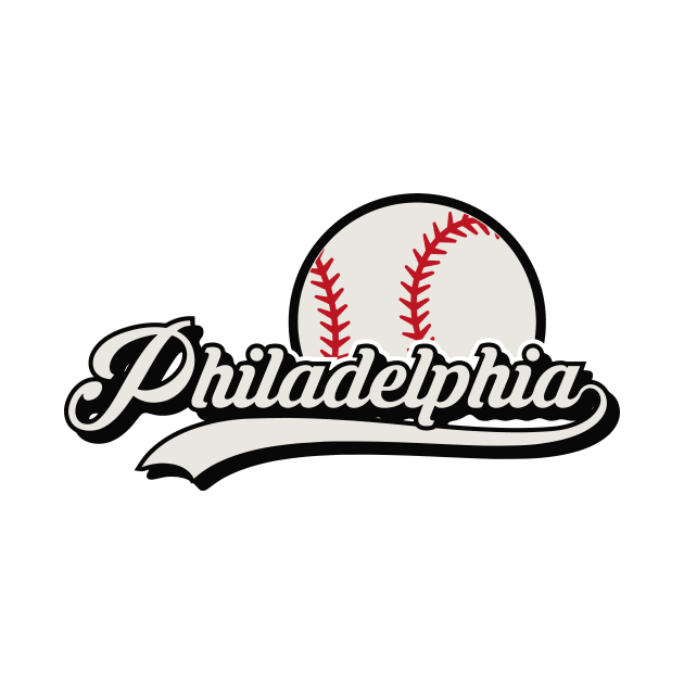 Philadelphia baseball vintage retro by wfmacawrub