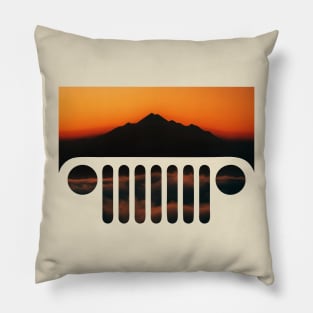 Mountain Jeep Pillow