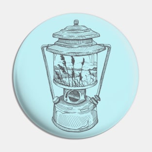 Camping Lantern with Seaside Reflection Pin