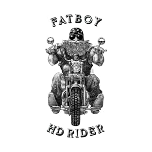 MOTORCYCLE BIKE RIDER - FATBOY RIDER T-Shirt