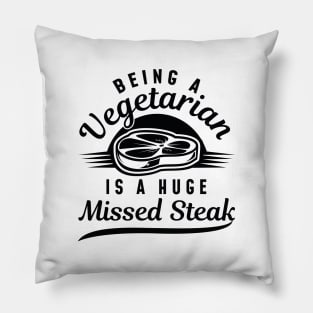 Missed Steak Pillow