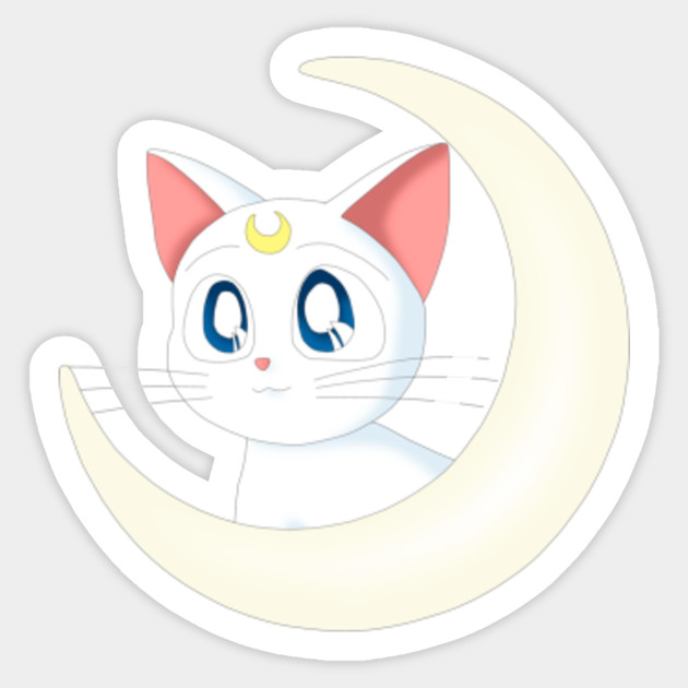 Sailor Moon Cute Artemis Sailor Moon Aufkleber Teepublic De