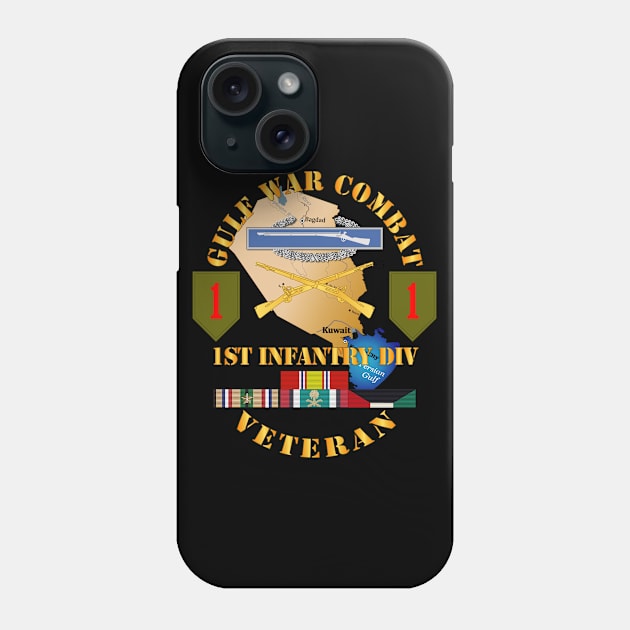 Gulf War Combat Infantry Vet w 1st ID SSI Phone Case by twix123844