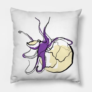 Single Line - Conquer The Moon Pillow