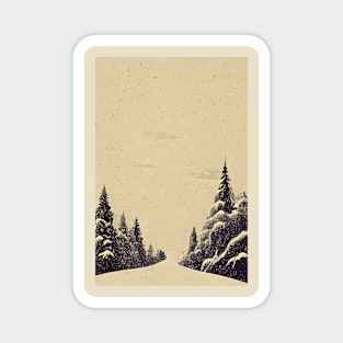 Snow Forest Magnet