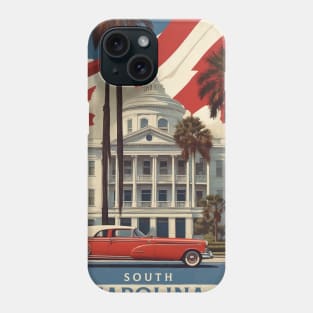 South Carolina United States of America Tourism Vintage Poster Phone Case