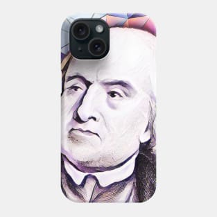 Jeremy Bentham Pink Portrait | Jeremy Bentham Artwork 8 Phone Case