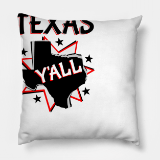 Texas State Y'all Pillow