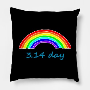 Pi Day Rainbow Pillow