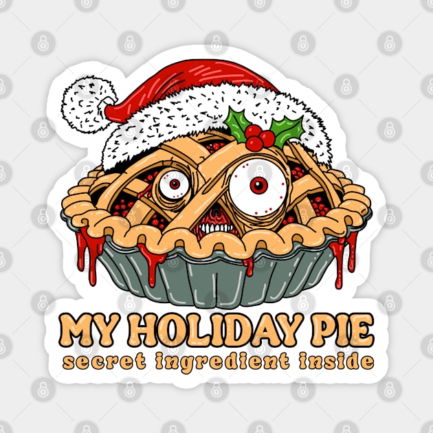 Monster Holiday Pie Magnet by H. R. Sinclair