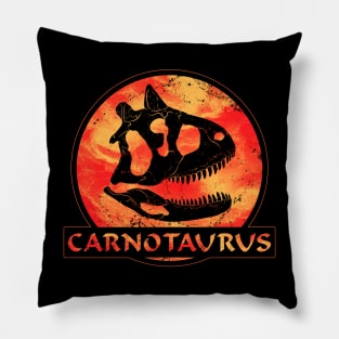 Carnotaurus fossil skull Pillow