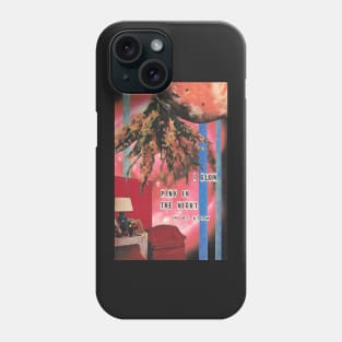 Pink in The Night - Mitski inspired collage art Phone Case