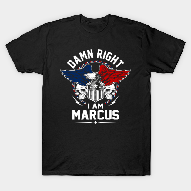 Discover Marcus Name T Shirt - In Case Of Emergency My Blood Type Is Marcus Gift Item - Marcus - T-Shirt