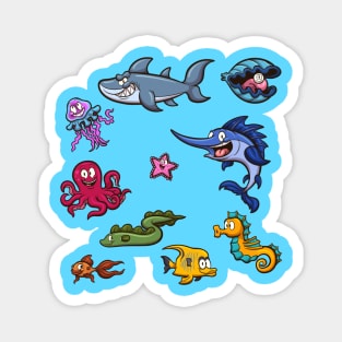 Sea Creatures Magnet