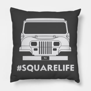 Jeep YJ #Squarelife Pillow